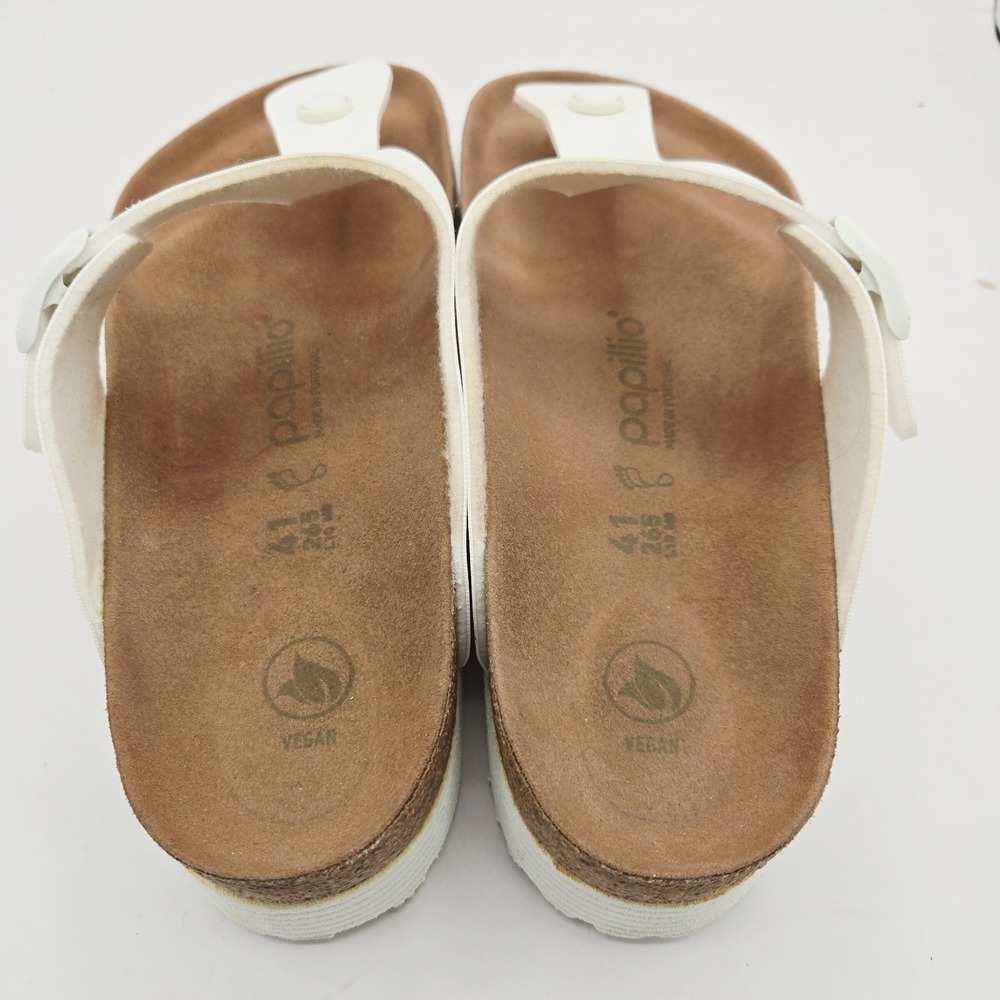 Birkenstock White Thong Platform Sandals - Picture 6 of 11